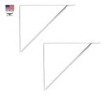 Piece Closet Pro CD-0046-WT 10.25" X 9.4" Steel Shelf Bracket, White, 500 Lbs.. Fixed Price $16.35.