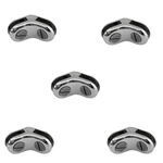5 Pc 120 Degree Way Glass Connector Clips 3/16'' Tempered Shelf Chrome. Fixed Price $16.99.