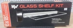 Nice New Nos Kv Knape & Vogt Clear Glass Shelf Kit White Anchor 6X18". Fixed Price $29.99.