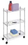 Whitmor 3 Tier Shelving Unit With Wheels, Adjustable Heavy Duty Metal Storage. Fixed Price $54.30.