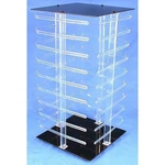 144 Card Rotating Revolving Acrylic Earring Jewelry Display Tower 19 1/2". Fixed Price $45.03.