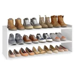 Vasagle Shoe Rack For Closet, Stackable Organizer Shelf Tiers (32.3"W). Fixed Price $50.62.