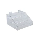 Azar Displays Three-tier Shelf, 3 Compartment Counter Step Display, 12" Wide. Fixed Price $49.56.