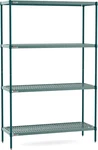 Super Erecta Pro Shelving Unit With Seal Green Epoxy, Microban And Removable Pla. Fixed Price $984.99.