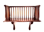 Vintage Wooden Fiddle Rail Wall / Book Display Shelf. Fixed Price $89.95.