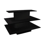 Display Level Standing Shelf Unit Waterfall Table 60"X42"X39" Black. Fixed Price $939.77.