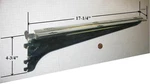 Kason #5611 Center Shelf Bracket, 18", Steel, Bright Zinc Finish, Wedge Fit. Fixed Price $10.36.