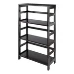 Winsome Leo 3-SECTION Wide Transitional Solid Wood Storage Book Shelf Espresso. Fixed Price $138.11.