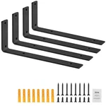 4 Pcs Shelf 10 X 6 Heavy Duty Floating Brackets. Fixed Price $15.99.