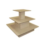 3 Display Level Standing Shelf Unit Waterfall Table 48"X48"X42" Maple. Fixed Price $839.77.