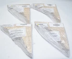 Lot Of Ekena Millwork Medium Olympic Brackets 1 3/4"WX8"DX8"H Rubberwood. Fixed Price $52.24.
