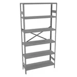 Tennsco ESP-6-1236 Metal Shelving Unit, 12"D X 36"W 75"H, Shelves, Carbon. Fixed Price $204.99.