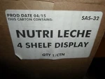 Nutri Leche 4 Shelf Display (SAS-32). Fixed Price $19.99.