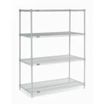 Nexel 24486C Chrome Wire Shelving 48"W 24"D 63"H. Fixed Price $190.40.