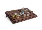 Teslyar 6 Rows Military Challenge Coins Display Stand Wooden Holder For 30-.... Fixed Price $42.95.