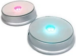 Amlong Crystal Merchandise Display Base, Led Lighted, Mirrored Top, 3 Color. Fixed Price $17.36.
