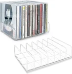 Philbinden 2 Pcs Clear Acrylic Holder, Dvd/cd Display Rack & Storage Box. Fixed Price $12.95.