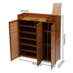 Wood Shoe Storage Rack Entryway Cabinet Organizer Closet. Fixed Price $107.93.