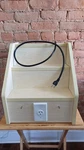 Wooden Counter Rack (3 Tier) With Power Socket - Bon Voyage Pos Displays. Fixed Price $125.00.