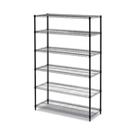 Alera Nsf Certified 6-SHELF Wire Shelving Kit X 72 Black ALESW664818BL. Fixed Price $174.47.