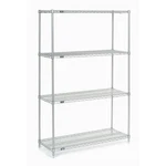Nexel 24428C Chrome Wire Shelving 42"W 24"D 86"H. Fixed Price $233.09.