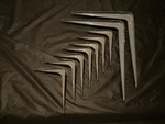 9 Pcs 10X12 & 4.5X5.5 Utility Metal Wall Shelf Corner Bracket Support Lot Gray. Fixed Price $11.99.
