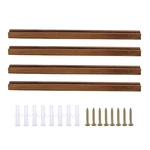 Diiccyo 4 Pack Sports Card Display Shelf For Wall, Wood Playing Medium, Brown. Fixed Price $20.57.