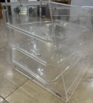 Winco Acrylic Countertop Bakery Display Case, 3-SHELF Curved Front, Self-service. Fixed Price $150.00.