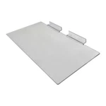 100 Pcs 4 Slatwall Shoe Shelf Flat Styrene Display Fixture - Clear Acrylic. Fixed Price $135.50.