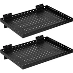 Heavy Duty Slatwall Shelf 16X12INCH, Steel Accessories Storage Rack .... Fixed Price $55.28.