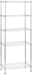 Amazon Basics Adjustable Storage Shelving Unit For 5-SHELF, Chrome. Fixed Price $62.45.