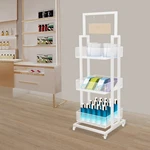 Retail Display Stand, Storage Shelf With Wheels Store Shelving Organizer. Fixed Price $128.45.