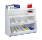 Trippnt Large Lab Storage Shelf With 2 Shelves And Adjustable Compartments. Fixed Price $45.00.