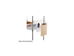 Alera SW59HB418SR Bars For Wire Shelving, Hooks, 18" Deep, Silver, 2. Fixed Price $24.99.