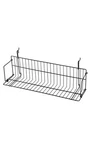 Sswbasics 24" X 6" 6.5" Black Media Grid Shelf For Slatwall & Wire. Fixed Price $35.80.