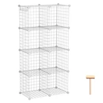 8-CUBE Wire Storage Organizer, Metal Grid Shelving Unit, Diy Modular Closet Cabi. Fixed Price $67.99.