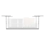 Monsterrax Overhead Garage Storage Rack - 4 8 Ceiling Shelving, Adjustable .... Fixed Price $311.59.