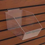 10 Slatwall Bins Dump Acrylic Clear 7 X 6 5 Wire Grid + 20 Adapters. Fixed Price $85.97.