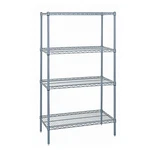 Quantum WR63-3660GY Nsf 4 Shelf Gray Epoxy Wire Shelving Starter Kit 60" .... Fixed Price $1099.28.