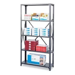 Safco Commercial Steel Shelving Unit Six-shelf 36W 18D 75H Dark Gray 6269. Fixed Price $286.84.