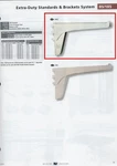 Kv #185-ANOCHROME-22" Double-blade Shelf Bracket, Steel, Zinc-plated. Fixed Price $19.95.