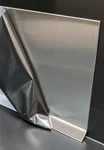 Stainless Steel 304#4 Brushed Cove Base Sanitary Wall 24 Gauge X 36". Fixed Price $37.58.