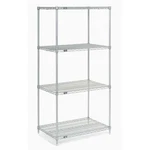 Nexel 5 Tier Chrome Wire Shelving Starter Unit 24"W 21"D 86"H. Fixed Price $144.51.