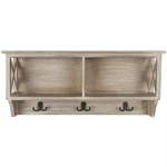 Freya Hanging Storage Wall Rack - Vintage White Safavieh. Fixed Price $71.40.
