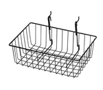Lot Of 5 Baskets Slatwall & Wire Grid 12'' X 8'' 4" H Display Black. Fixed Price $64.95.