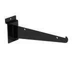 Set Of 10 Slatwall 8" Knife Shelf Brackets Black Lip Retail Shelving. Fixed Price $34.95.