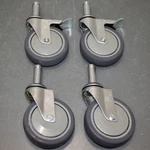 Quantum Storage Systems Swivel Caster Kit WR-00H, 5" Wheels, (2) Brakes. Fixed Price $49.95.