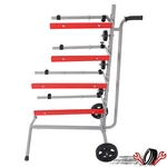 Auto Body Paint Masking Paper Machine Mobile Cart Stand 4 Rolls Powder Coated. Fixed Price $88.92.