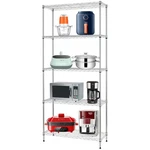 Strong 5-TIER Wire Shelving Unit, 24X14X60, Chrome Finish. Fixed Price $70.39.