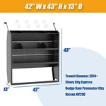 42"W Van Shelving Storage For Transit Connect,chevy City Express,promaster. Fixed Price $209.00.